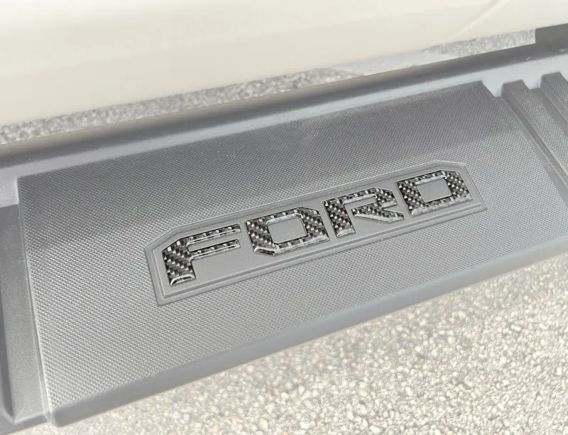 Domed Running Board Letters - 2023+ Super Duty / F-150 Crew Cab 1