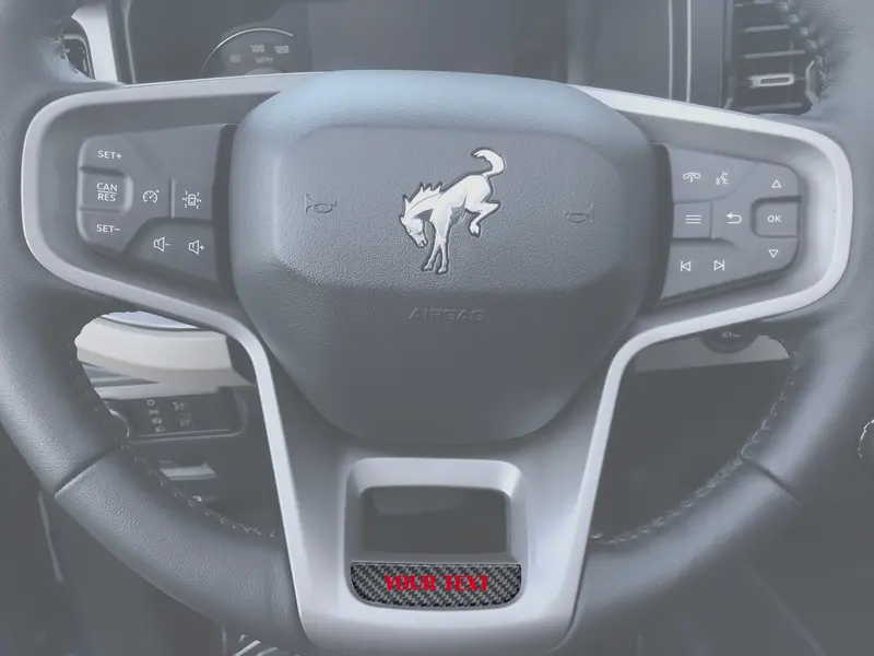Domed Steering Wheel Accent Overlay - 2021+ Bronco 1