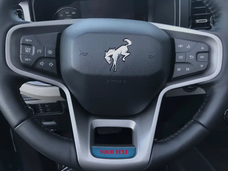 Domed Steering Wheel Accent Overlay - 2021+ Bronco 4