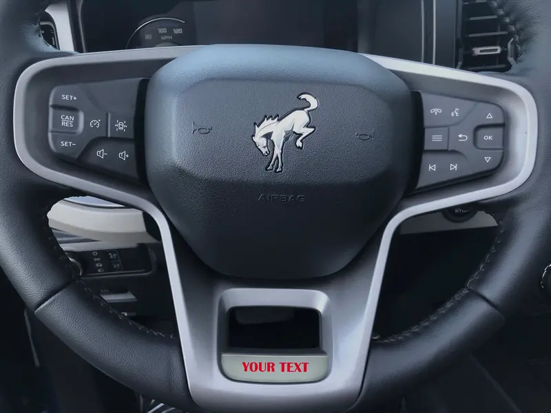 Domed Steering Wheel Accent Overlay - 2021+ Bronco 6