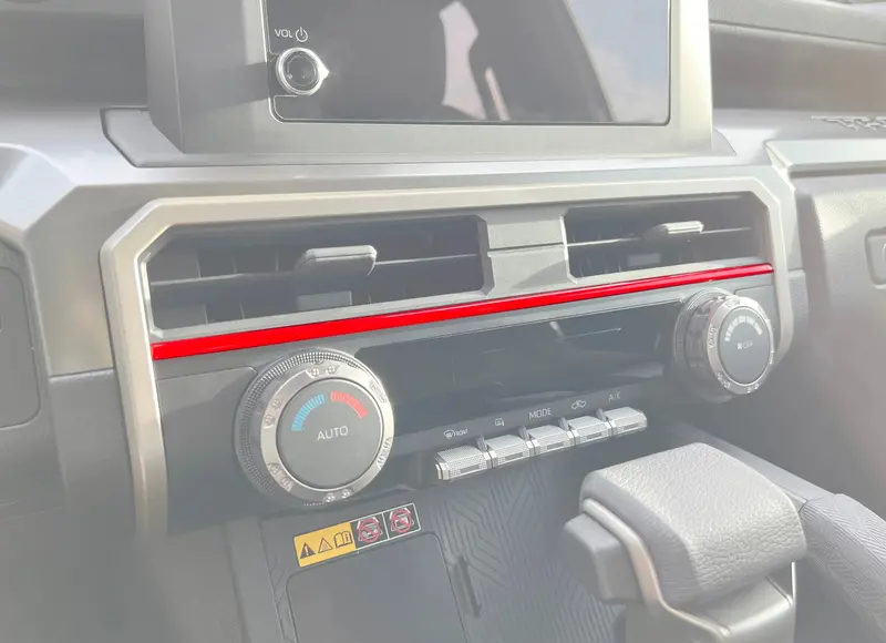 Domed Strip Above Climate Control Accent Trim - 2024+ Tacoma / 2025+ 4Runner 1