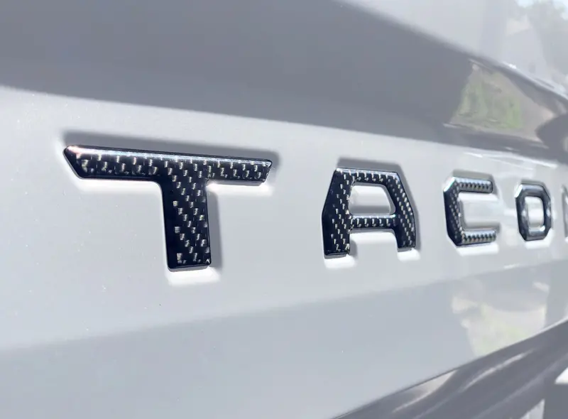Domed Tailgate Letter Inserts - 2016-2023 Tacoma 1