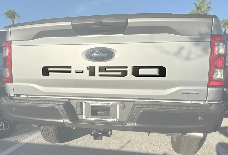 Domed Tailgate Letter Inserts - 2021+ F-150 1