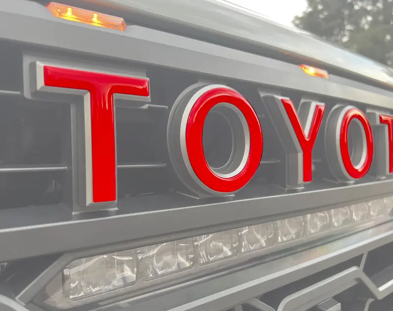 Domed Trd Pro Grille Letter Overlays - 2022+ Tundra / 2023+ Sequoia 1