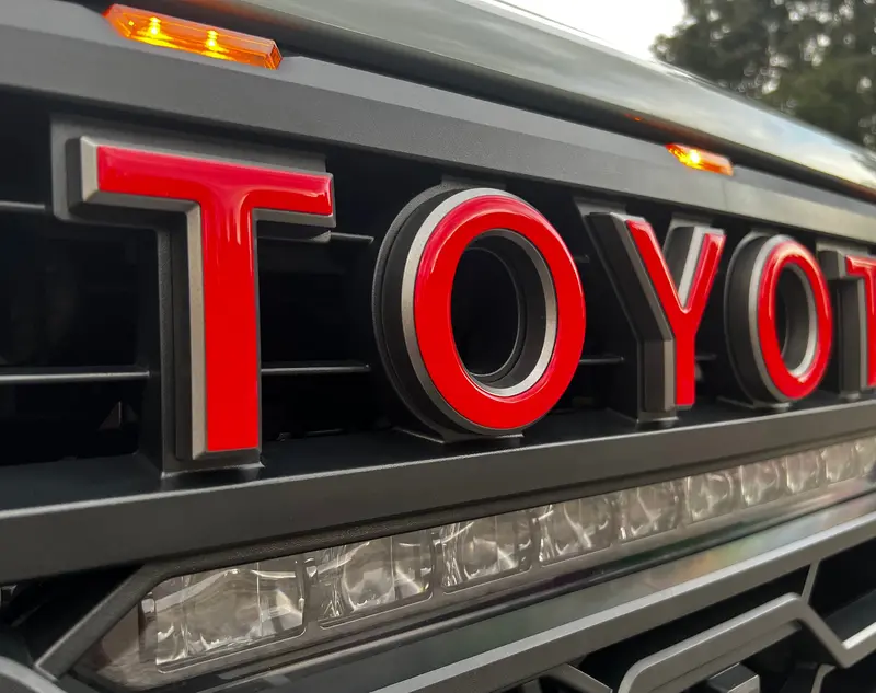Domed Trd Pro Grille Letter Overlays - 2022+ Tundra / 2023+ Sequoia 2