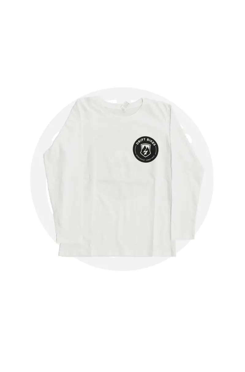 Drift Full Circle Shirt Long Sleeve White 1