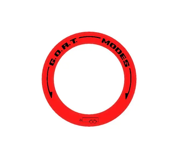 Drive Mode To Goat Mode Dial Ring Overlay - 2024+ Ranger 13