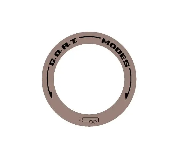 Drive Mode To Goat Mode Dial Ring Overlay - 2024+ Ranger 13