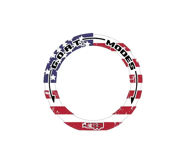 Drive Mode To Goat Mode Dial Ring Overlay - 2024+ Ranger 14