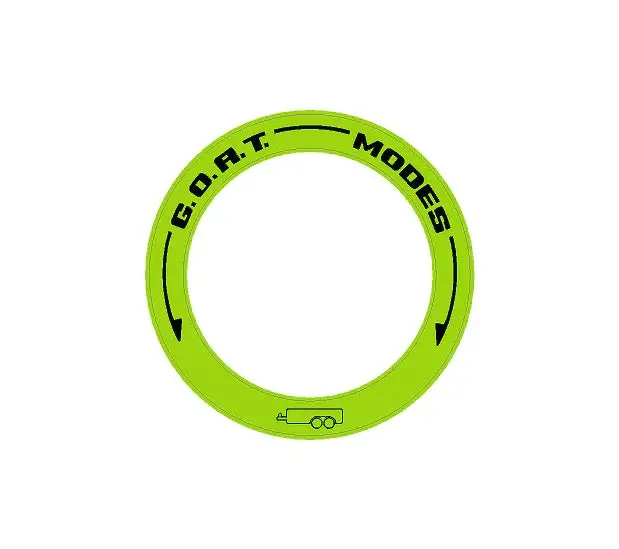 Drive Mode To Goat Mode Dial Ring Overlay - 2024+ Ranger 3