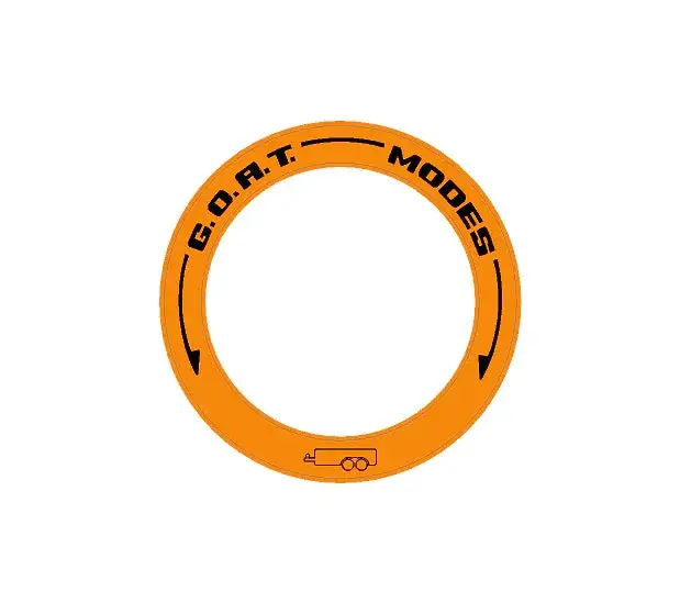 Drive Mode To Goat Mode Dial Ring Overlay - 2024+ Ranger 4