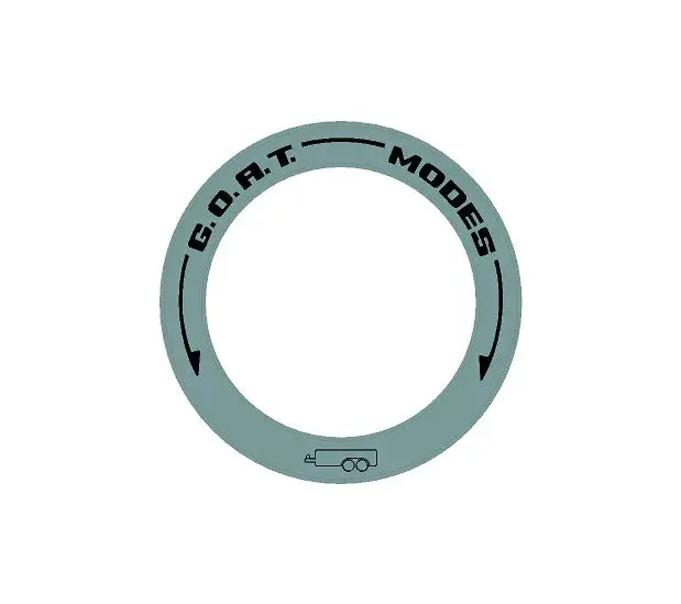 Drive Mode To Goat Mode Dial Ring Overlay - 2024+ Ranger 7