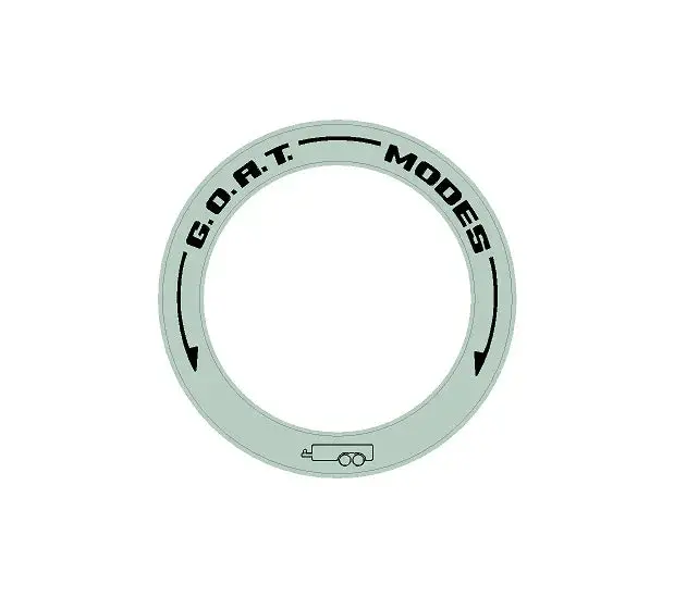 Drive Mode To Goat Mode Dial Ring Overlay - 2024+ Ranger 8
