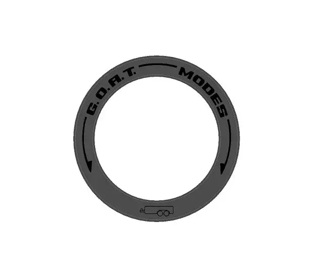 Drive Mode To Goat Mode Dial Ring Overlay - 2024+ Ranger 9