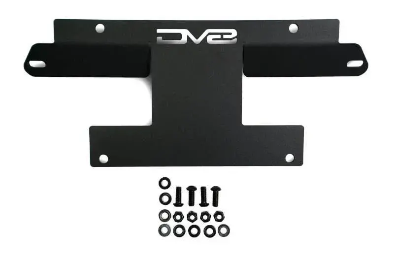 Dv8 License Plate Relocation Bracket V2 Center For Oem Hd Modular Bumper - 2021+ Bronco (Non-Raptor) 1