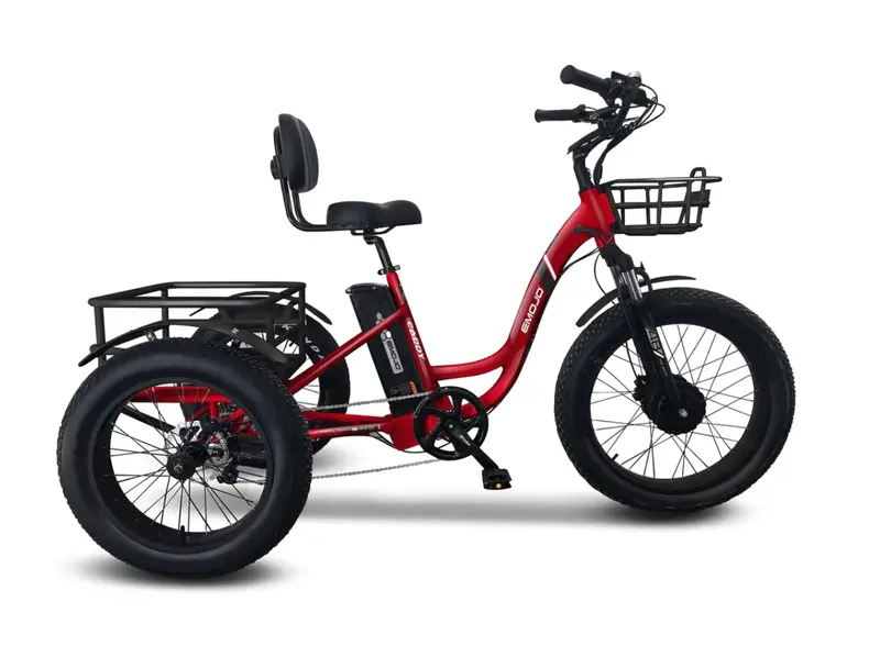 Emojo Caddy Pro Fat Tire Electric Trike Bike 1