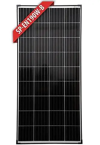 Enerdrive 190W Fixed Mono Solar Panel (Black Frame) 1