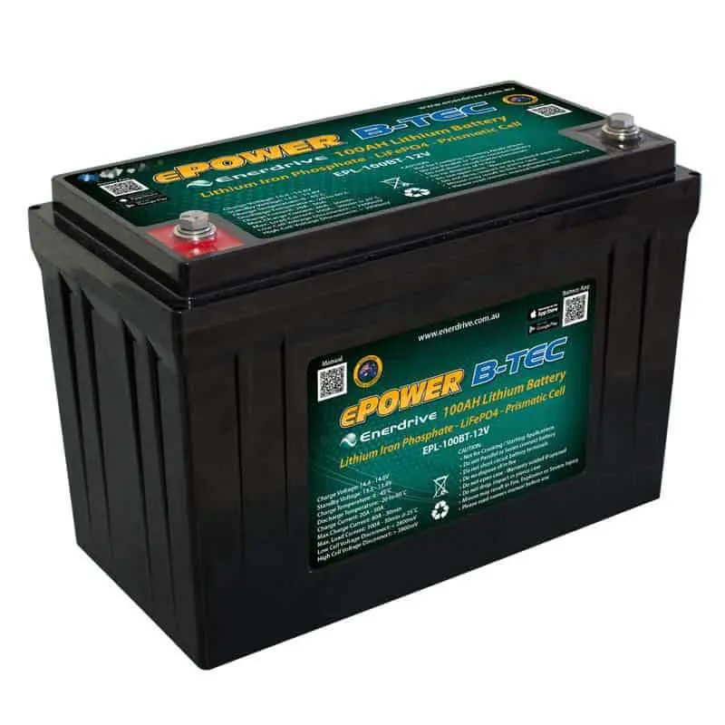 Enerdrive B-Tec 100Amp / 12V Lifepo4 Battery Gen2 1