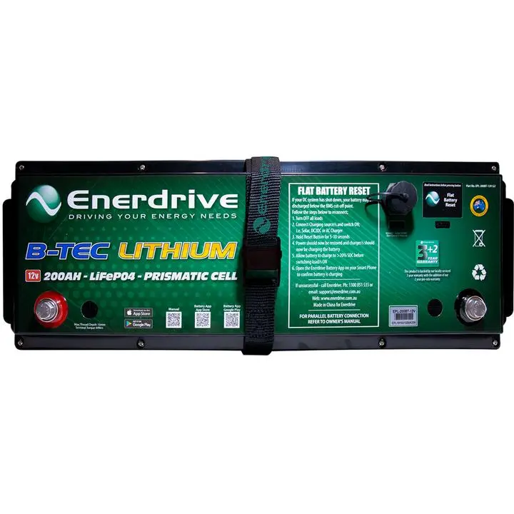 Enerdrive B-Tec 12V 200Ah G2 Lithium Battery 1