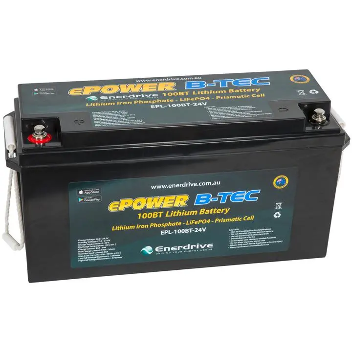 Enerdrive Epower B-Tec 24V 100Ah Lithium Battery 2