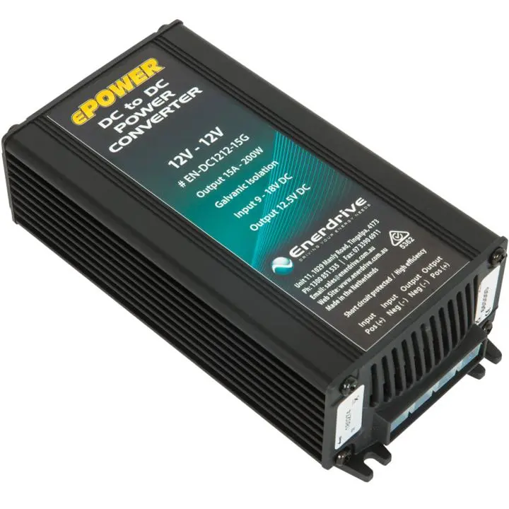 Enerdrive Epower Galvanic Isolation Dc To Dc 12V-12V 15A 1