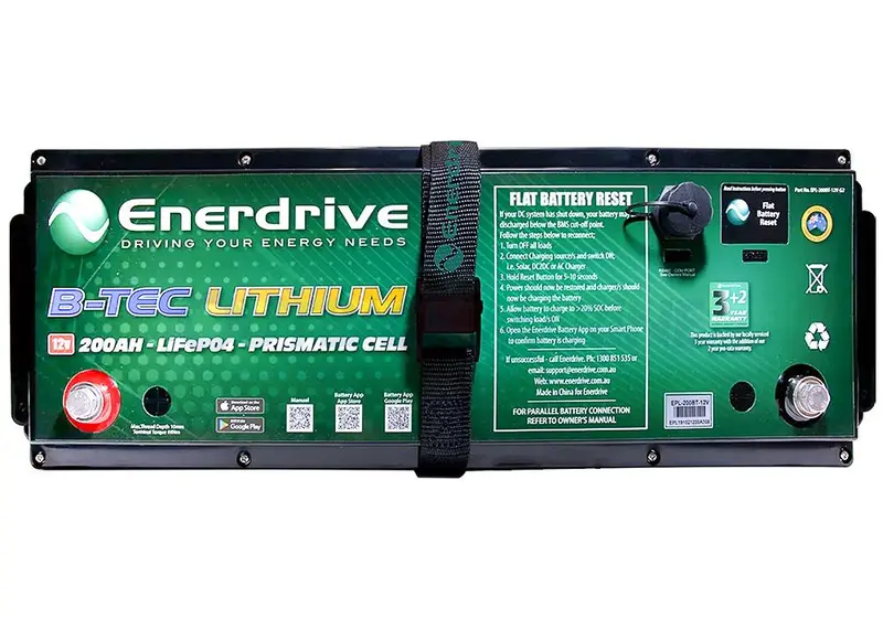 Enerdrive Pro 200Ah 24V Lithium Battery Box With Abs 1