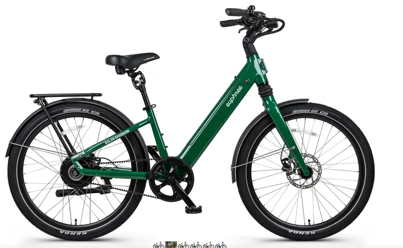Euphree Solar Sparrow Step Thru Belt Drive Electric Bike 1
