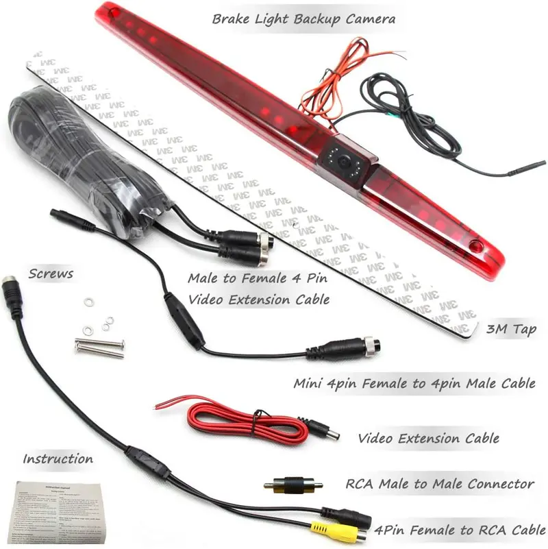 Ew-B001 High Roof Mount 3Rd Brake Light Backup Camera 2