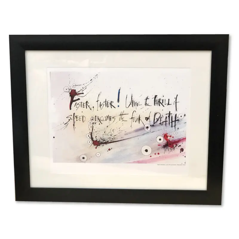 Faster, Faster! Framed Print 1