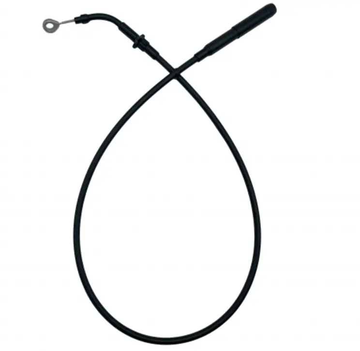 Fat Baggers Inc Ez Install Upper Clutch Cable For Select 21-24 Harley Touring Models (Old Fairing Design) - Black Vinyl Or Stainless Braided 1