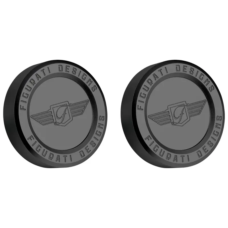 Figurati Performance Aluminum Front Axle Nut Covers For Harley Touring (24 To Present) 1