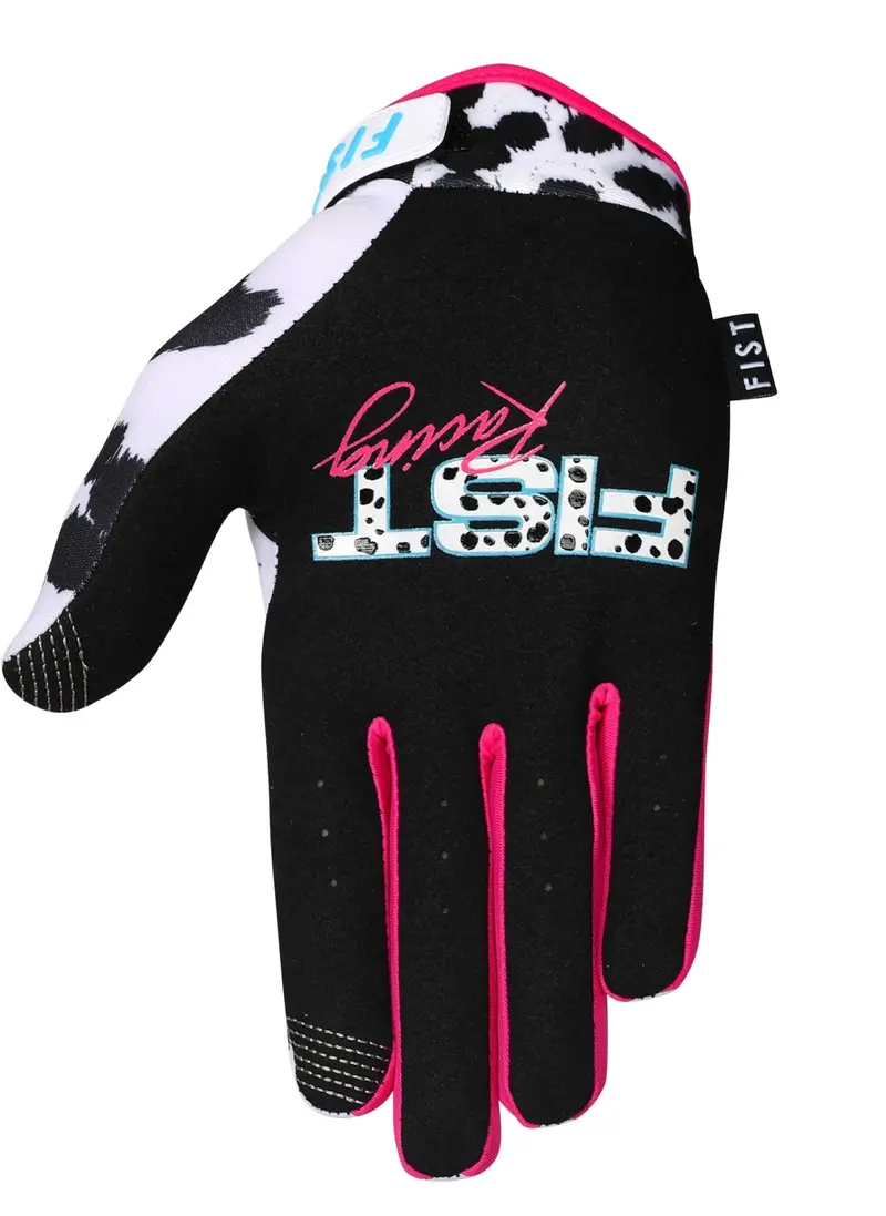 Fist Strapped Dalmation Mtb Gloves 2