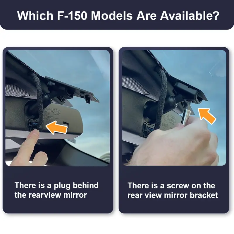 Fitcamx Integrated Oe Style 4K Dashcam - 2021+ F-150 / F-150 Raptor 1