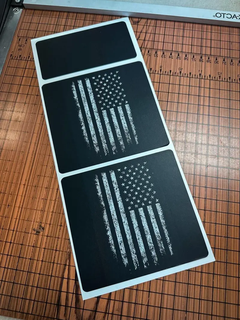 Flag Sun Visor Warning Overlays - 2021+ Bronco / 2024+ Ranger Raptor 2