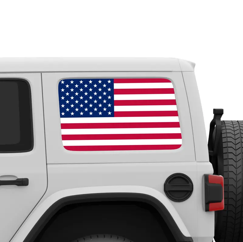 Flag Window Graphic For Wrangler - 1996+ Wrangler 1