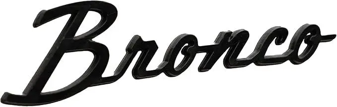 Ford Bronco Oem Gloss Black Cursive Fender Emblems - 2021+ Bronco 2