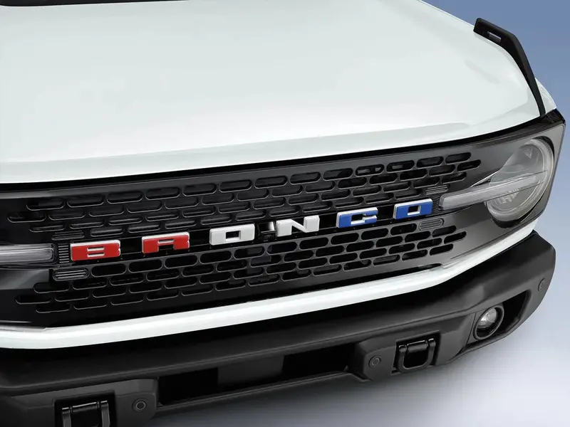 Ford Bronco Tufskinz Red White And Blue Grille Lettering - 2021+ Bronco 1