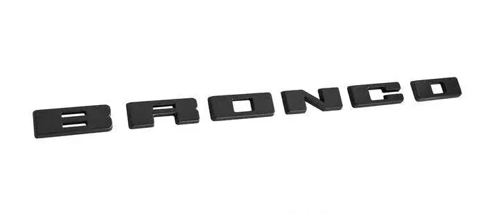 Ford Performance Oem Matte Black Grille Emblem Overlays - 2021+ Bronco 1