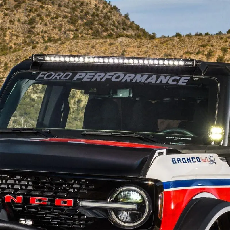 Ford Racing Ford Performance Windshield Banner - Silver - 2021+ Bronco 1
