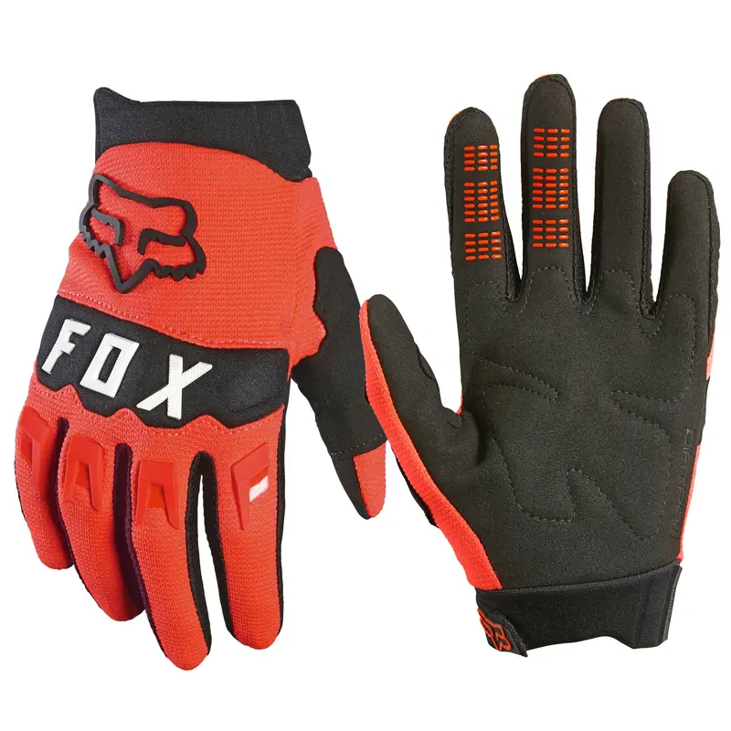 Fox Dirtpaw Youth Gloves, Black/Red - Woolys Wheels 1