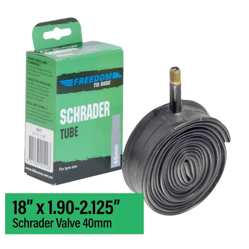 Freedom 18" X 1.9" - 2.125" Schrader Valve Tube 1