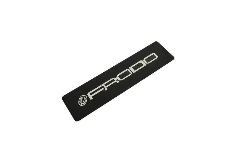 Frodo Logo Emblem For Weathertech All Weather Floor Mats (Metal Etched) - Universal 1