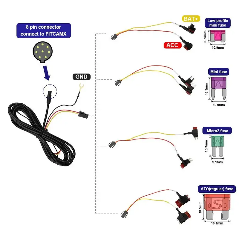Fuse Box Cable Hardware Kit For Fitcamx - 2021+ Bronco (Mid, High, Or Lux Package) 1