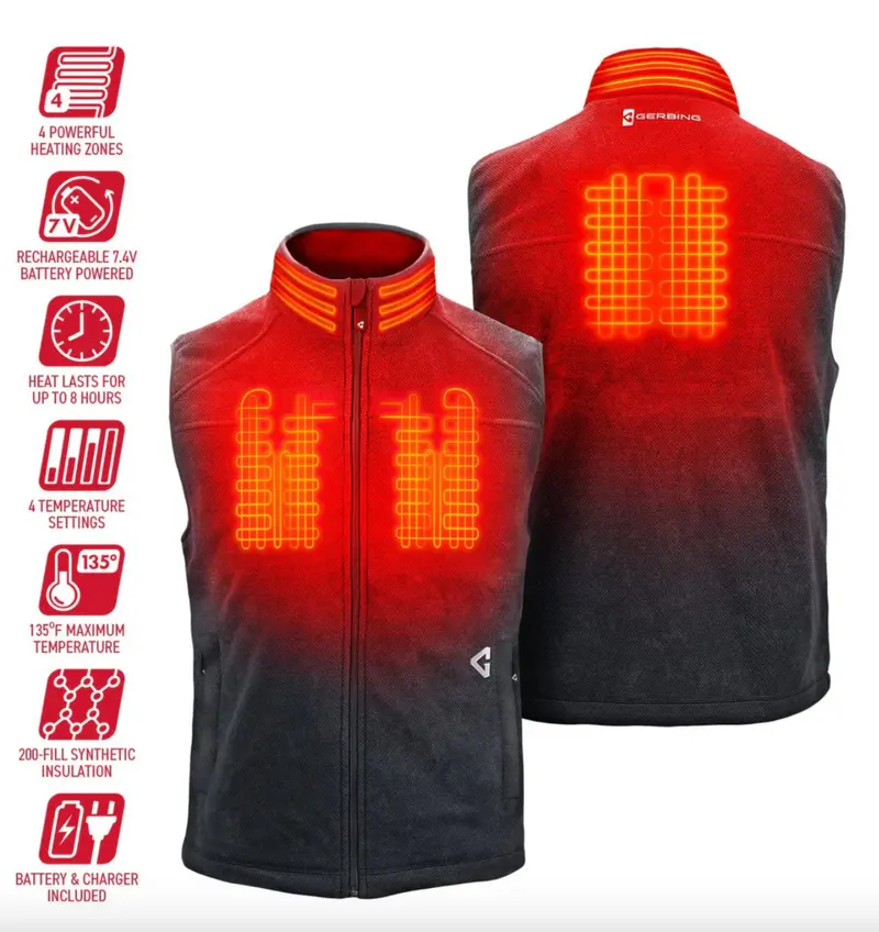 Gerbing 7V Men's Thermite Fleece Heated Vest 2.0 3