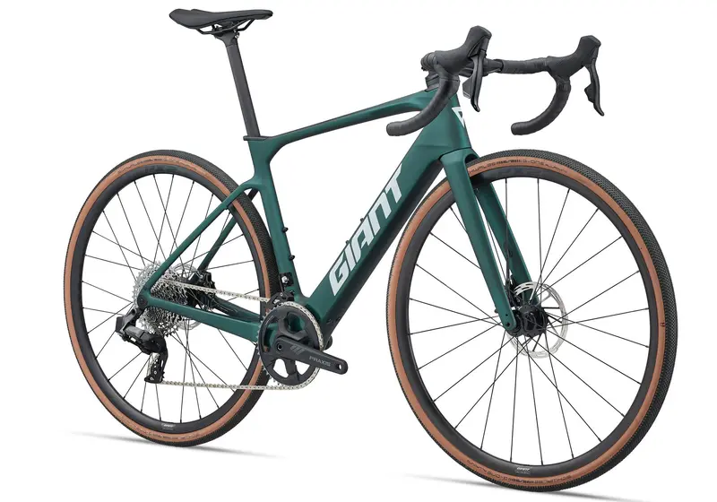 Giant Defy Advanced E+ Elite Ar Men's Electric Road Bike, Kelp Forest 1