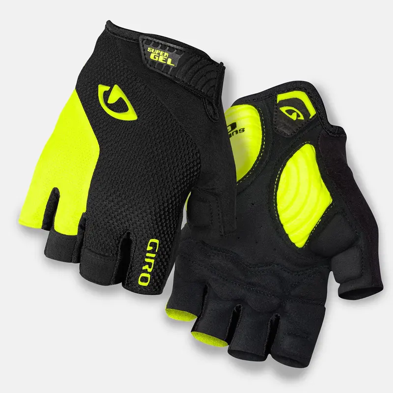Giro Strade Dure Supergel Cycling Gloves - Yellow/Black 1