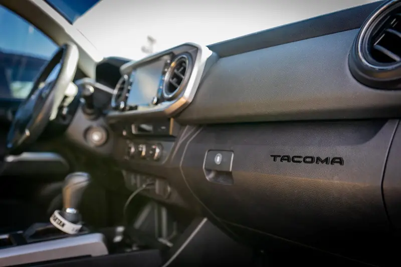 Glove Box "Tacoma" Acrylic Logo Inlays (Laser Series) - 2016-2023 Tacoma 2