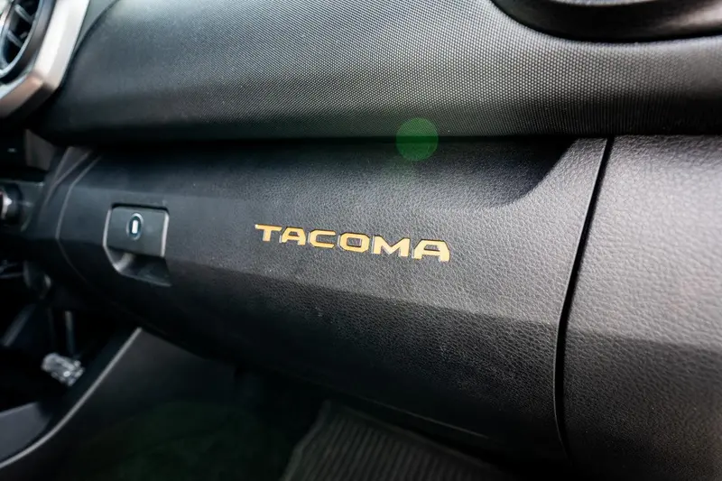 Glove Box "Tacoma" Logo Inlays (Standard Series) - 2016-2023 Tacoma 1
