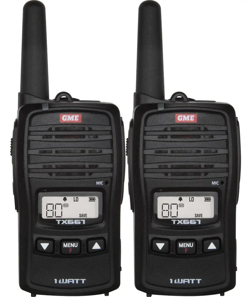 Gme 1 Watt Uhf Cb Handheld Radio - Twin Pack 1