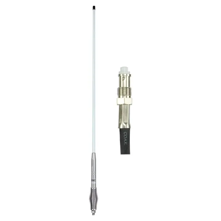 Gme 1060Mm Fibreglass Radome Antenna, As001 Spring (6.6Dbi Gain) - White 1